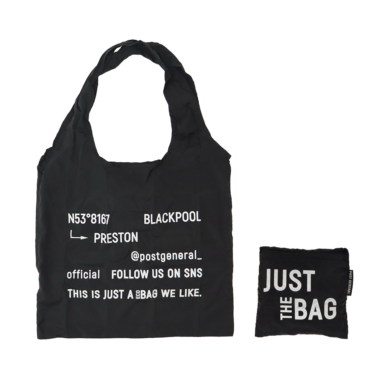 俺様の自信作エコバッグ JUST THE BAG / ジャスト ザ バッグ - BLACK 【982640021】 | POST GENERAL
