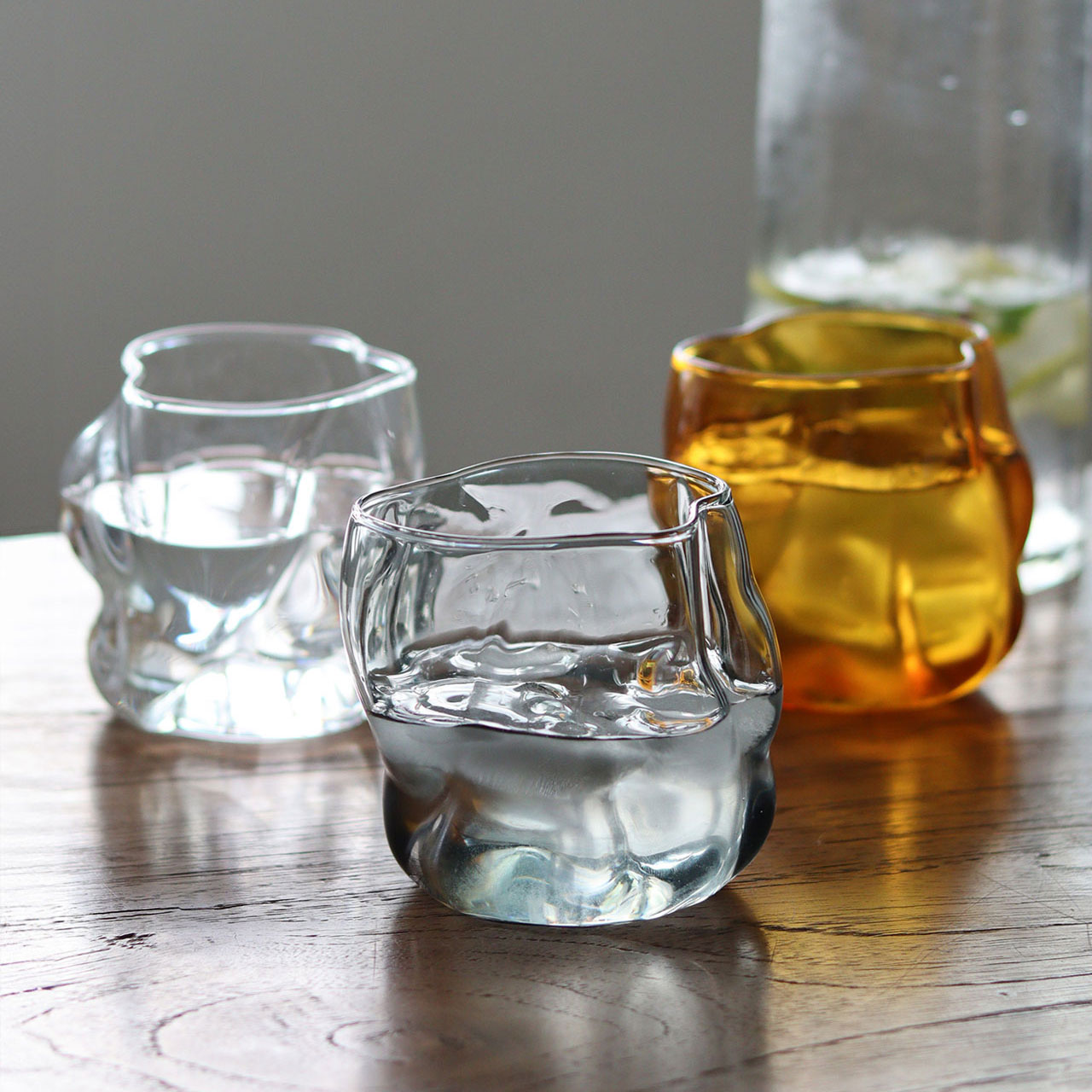 WIRE DANISH ART GLASS / ワイヤー デニッシュアートグラス - AMBER