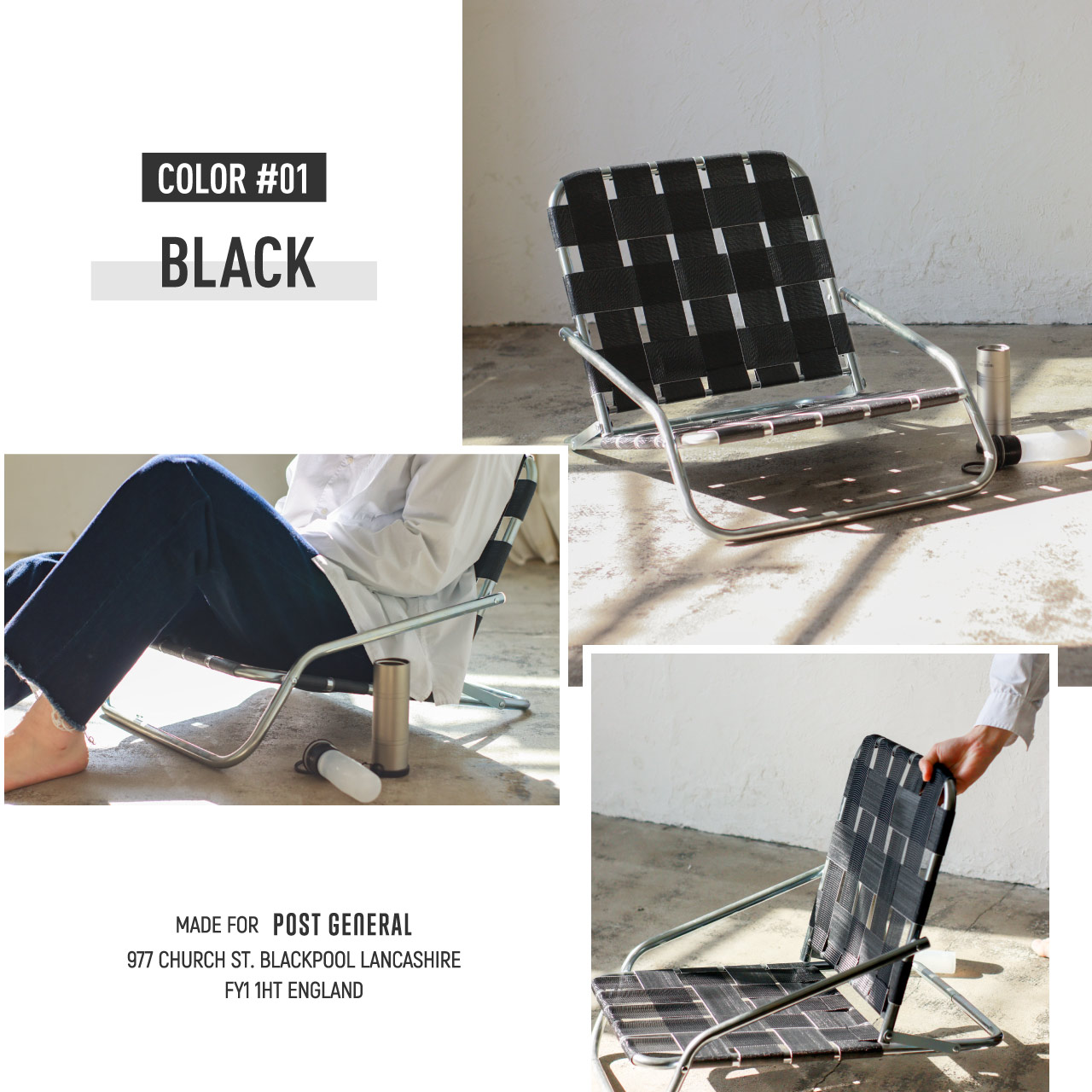 INDUSTRIAL TERRACE CHAIR / インダストリアルテラスチェア - BLACK