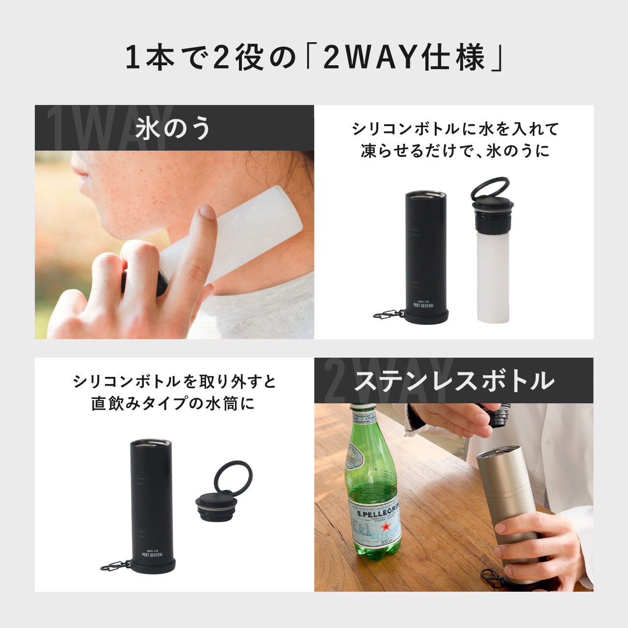 DOUBLEWALL ICE BOTTLE 270ml / ダブルウォール アイスボトル 270ml