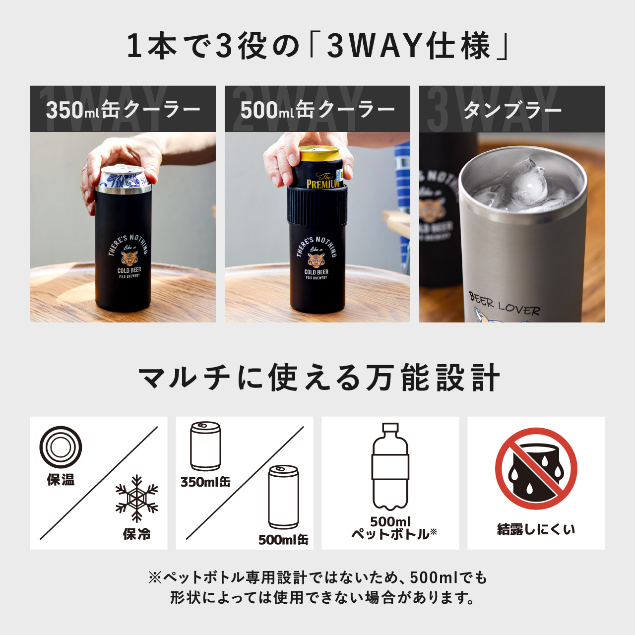 BEER LOVER CAN COOLER / ビアーラバー缶クーラー - STEEL GRAY