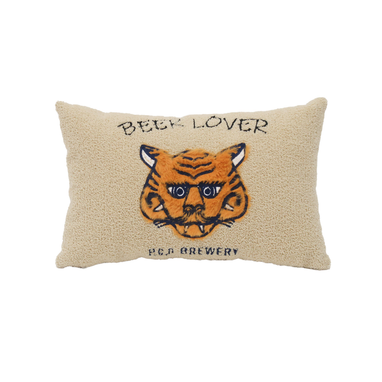 BEER LOVER RECT CUSHION / ビアーラバー レクトクッション - BEIGE
