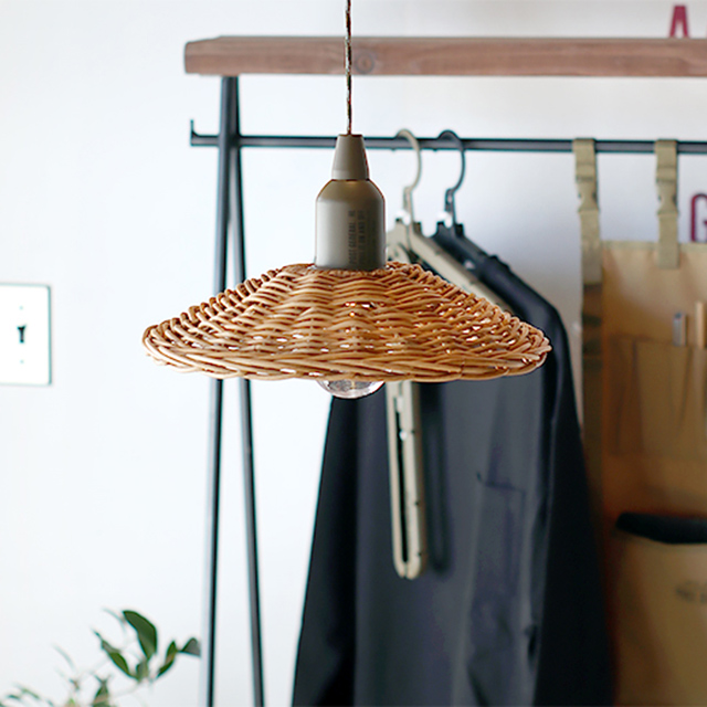 HANG LAMP RATTAN SHADE -BY THE AROROG / ハングランプラタンシェード