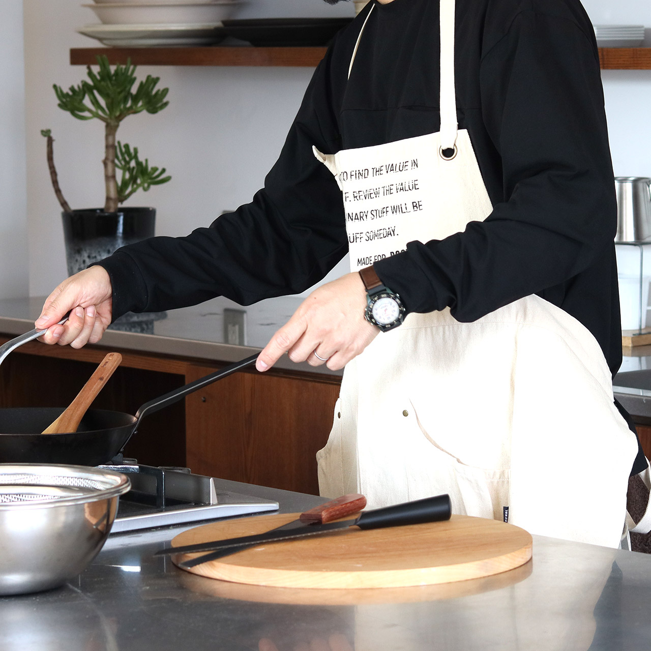 WORK APRON 421 / ワークエプロン 421 - SAND BEIGE 【982140067