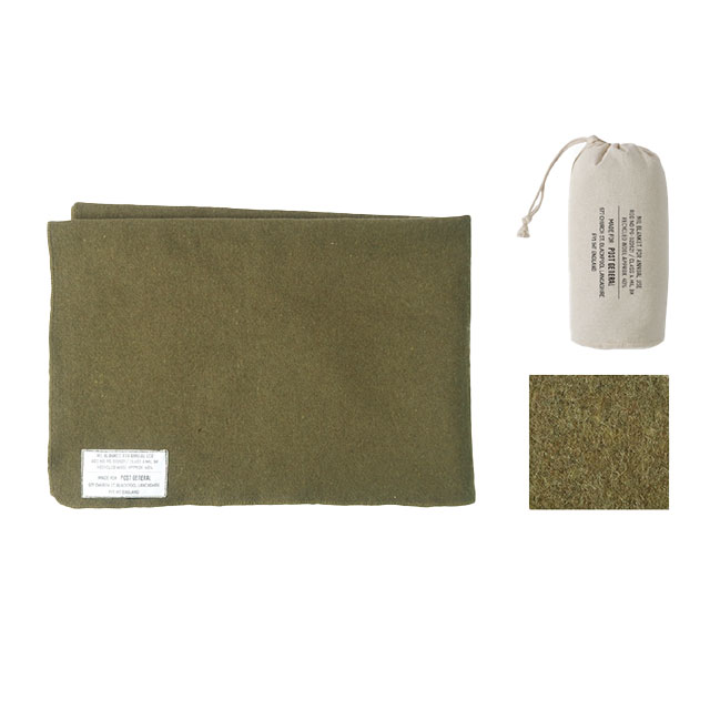 US製　ブランケット　170✖️220cm カーキ色　美品 MIL BLANKET / ミル ブランケット - OLIVE KHAKI 【982140074】 | POST