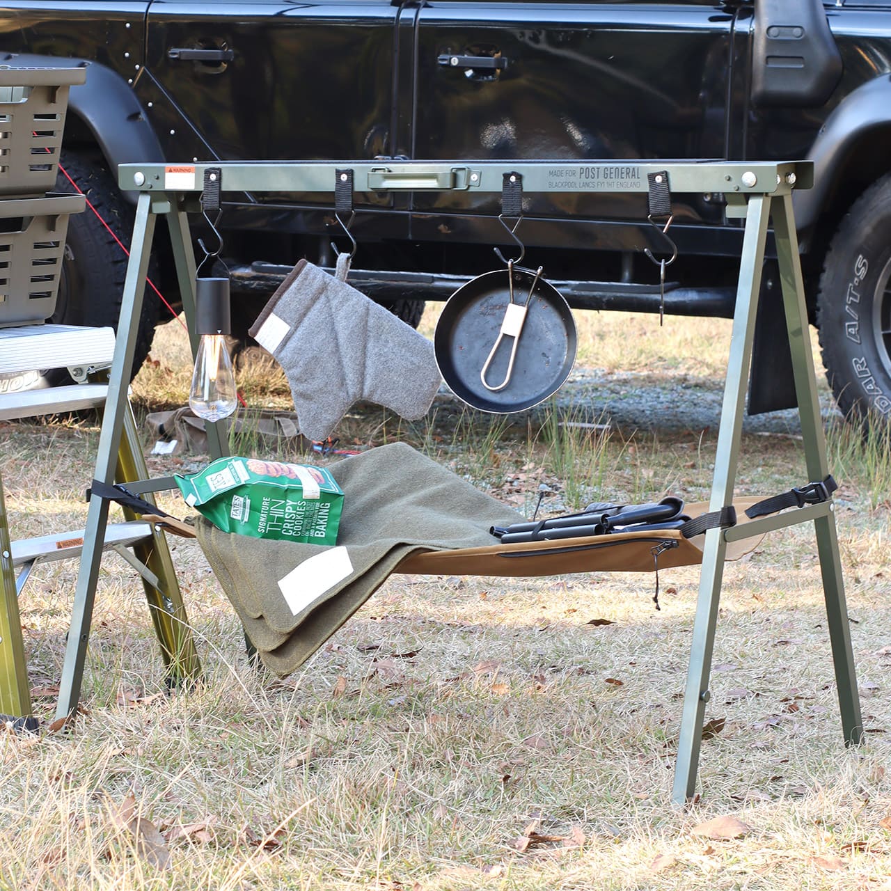 新品⭐︎POST GENERAL ソーホース＆ハンガー ブラック SAWHORSE&HANGER -ソーホース＆ハンガー- インテリア×アウトドア新感覚