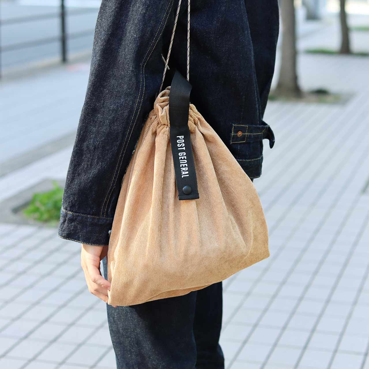 PACKABLE CORDUROY BAG / パッカブル コーデュロイバッグ - BEIGE