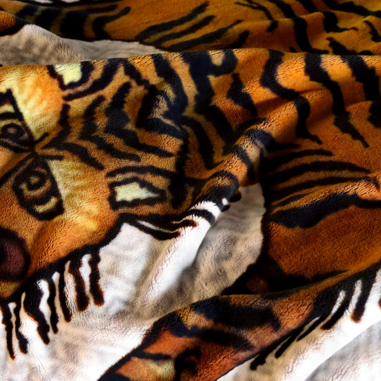 FLANNEL FLEECE BLANKET / フランネル フリースブランケット - TIGER