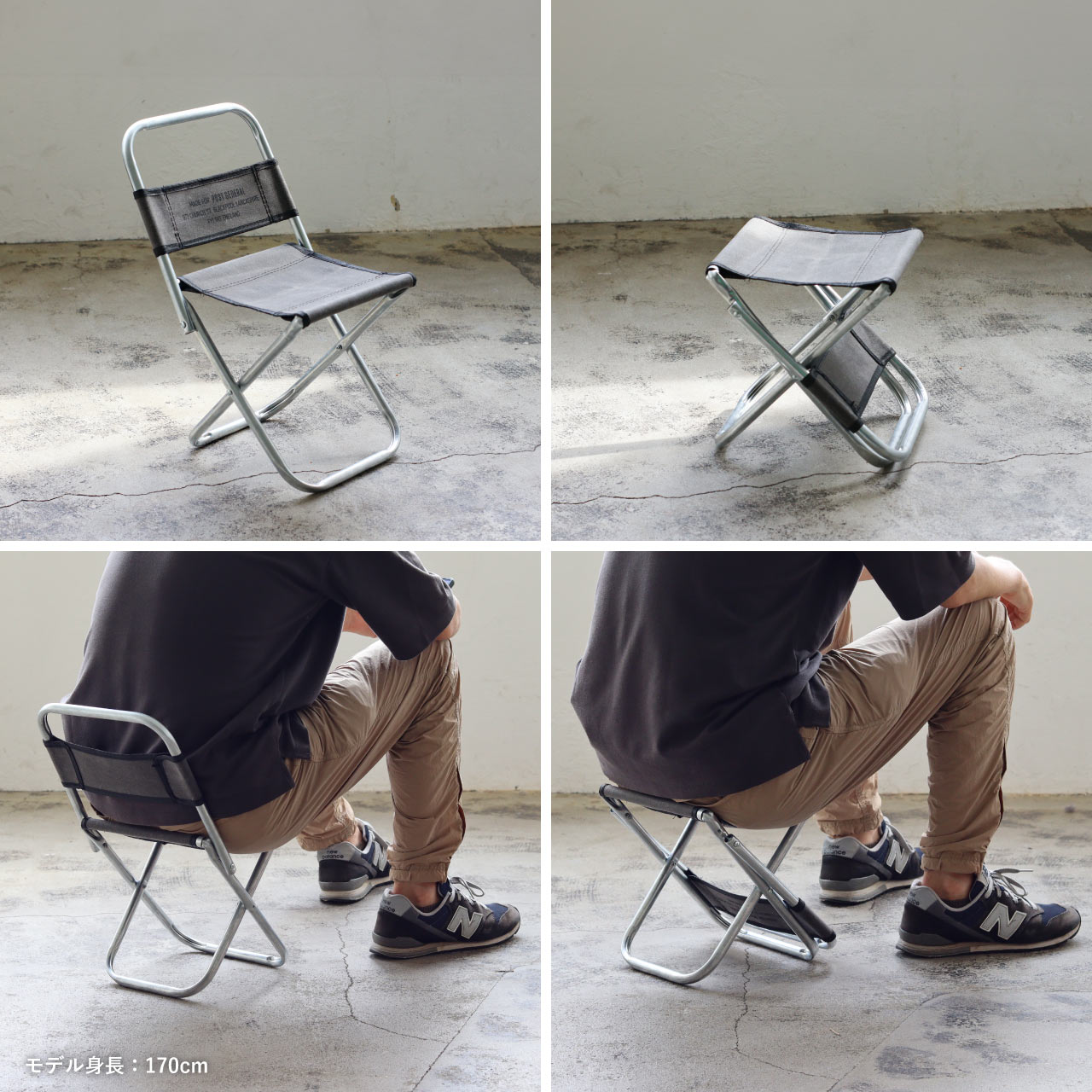 WAXED CANVAS FOLDING MINI STOOL / ワックスドキャンバス
