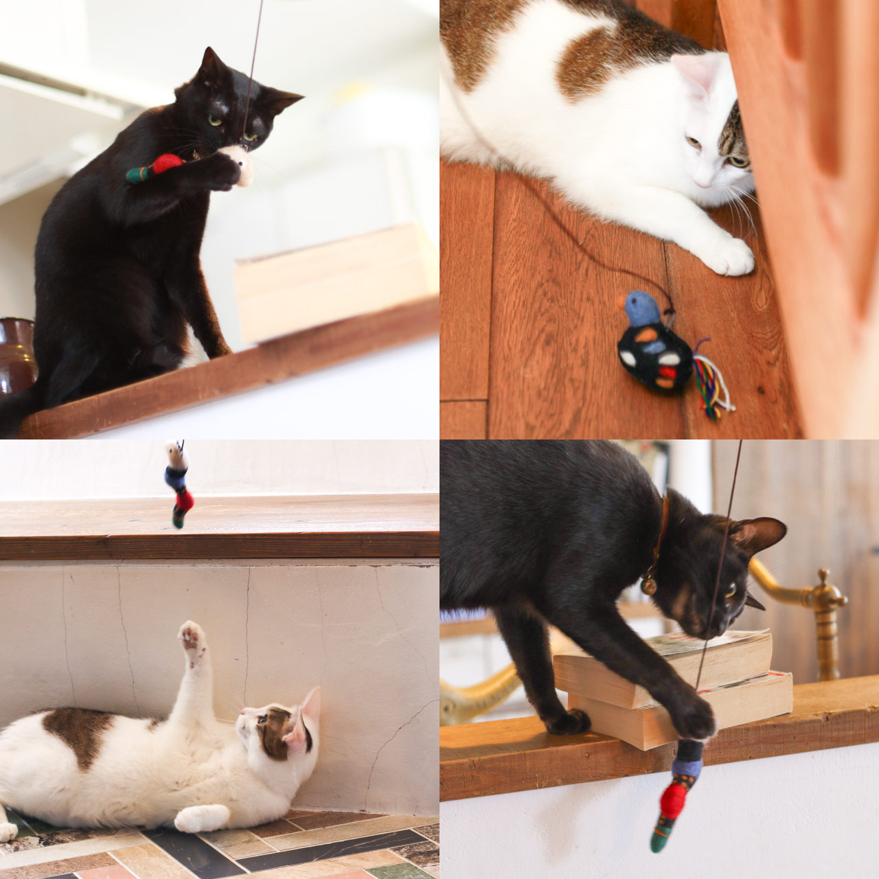 CAT TEASER / おもちゃ ねこじゃらし 釣竿セット- さかな 【972310018