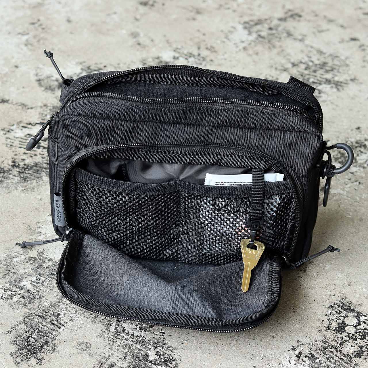 3WAY CHESTBAG POUCH / 3ウェイチェストバッグポーチ - WOLF BROWN