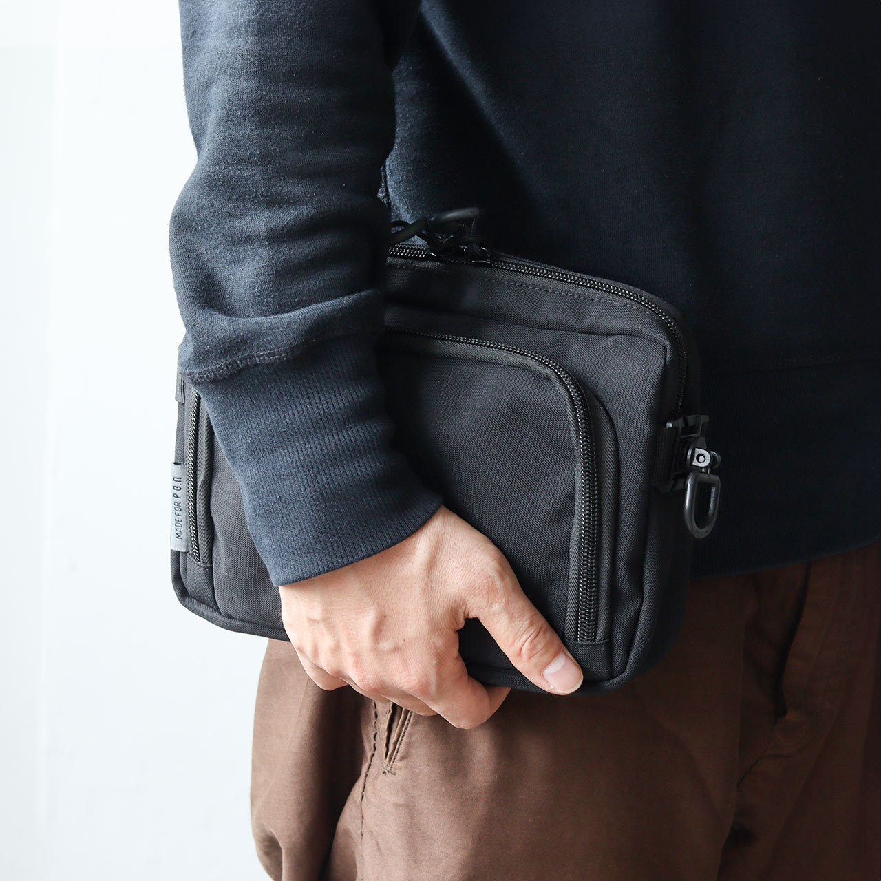 3WAY CHESTBAG POUCH / 3ウェイチェストバッグポーチ - WOLF BROWN