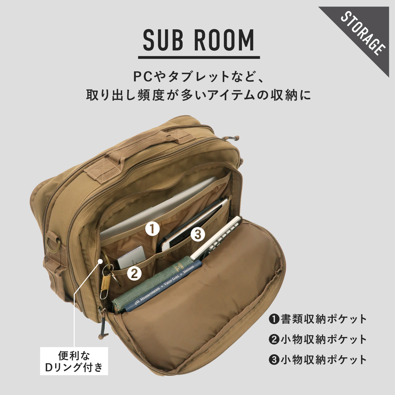 CARRY-ON BACKPACK / キャリーオン バックパック - WOLF BROWN