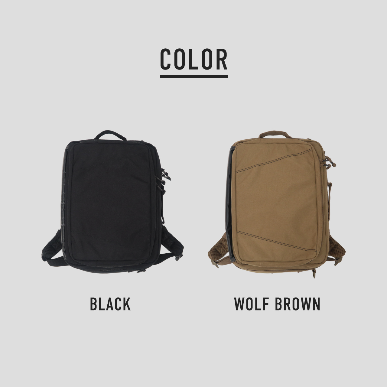CARRY-ON BACKPACK / キャリーオン バックパック - WOLF BROWN