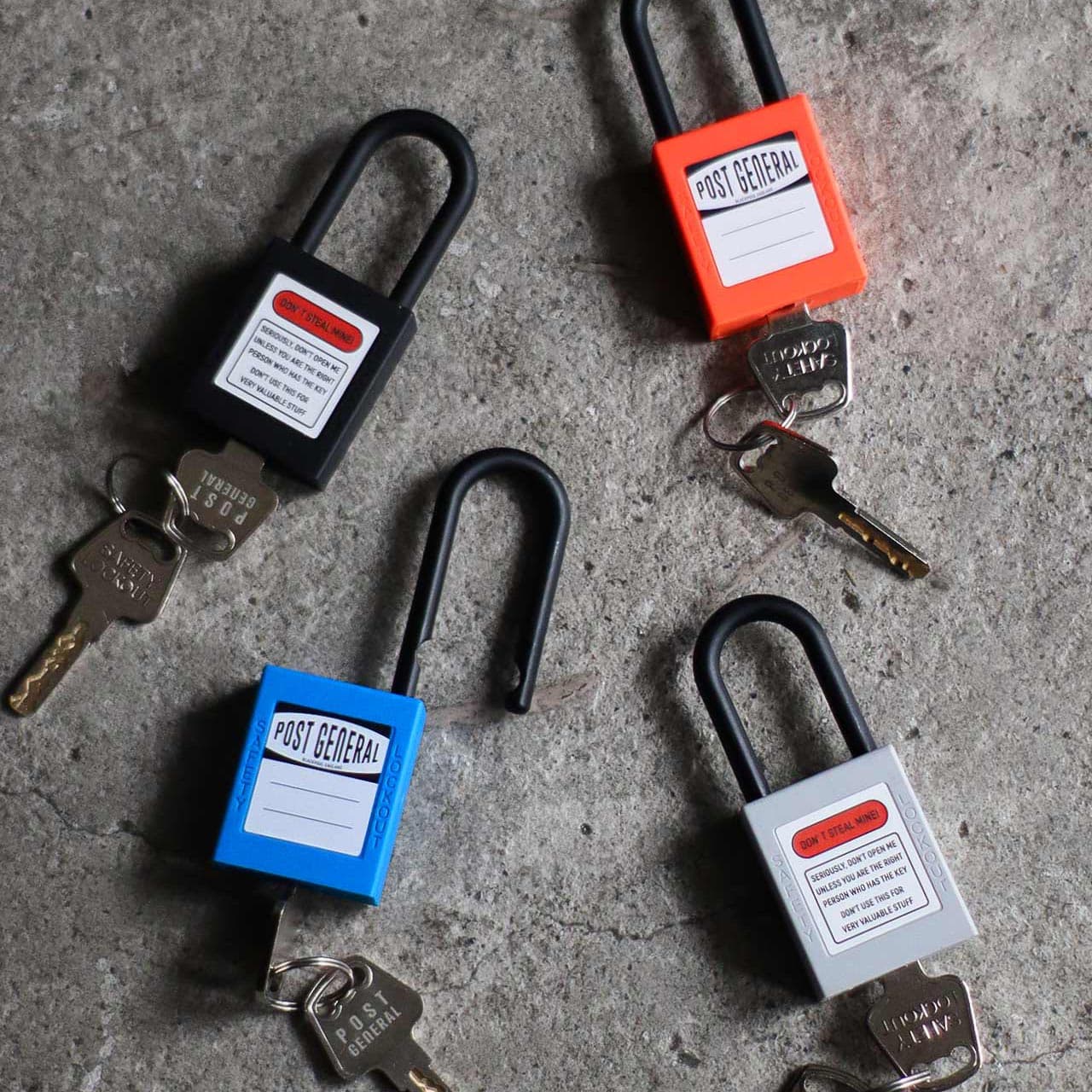 NYLON PADLOCK / ナイロン南京錠 - BLACK 【982570004】 | POST GENERAL