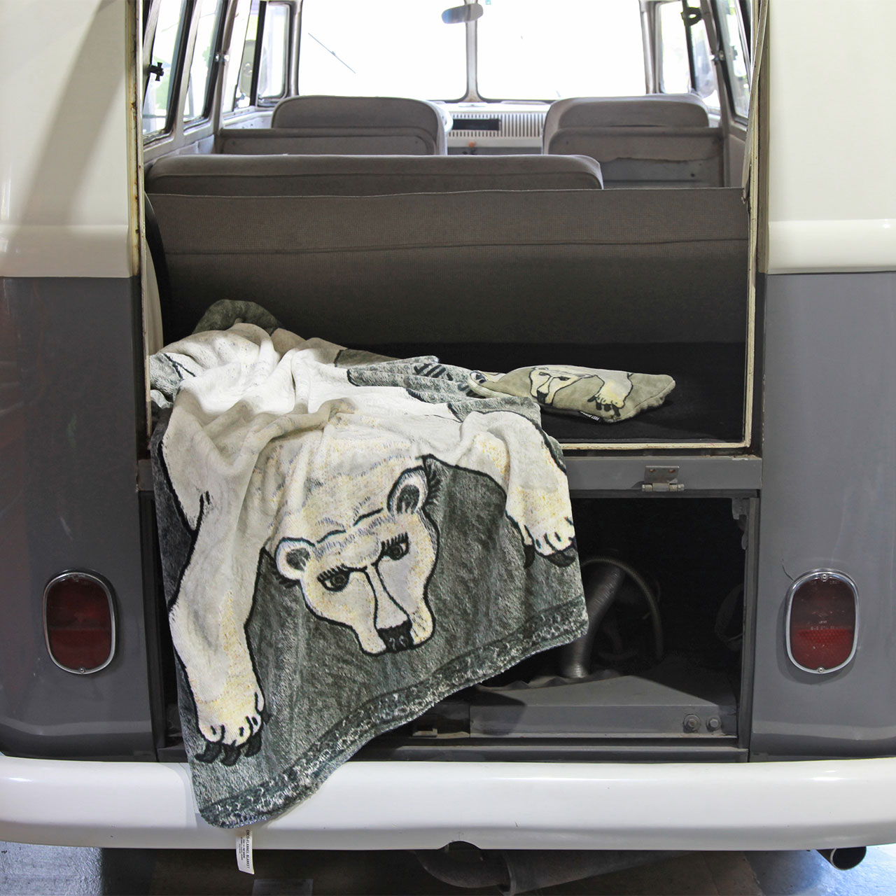 FLANNEL FLEECE BLANKET / フランネル フリースブランケット - WH
