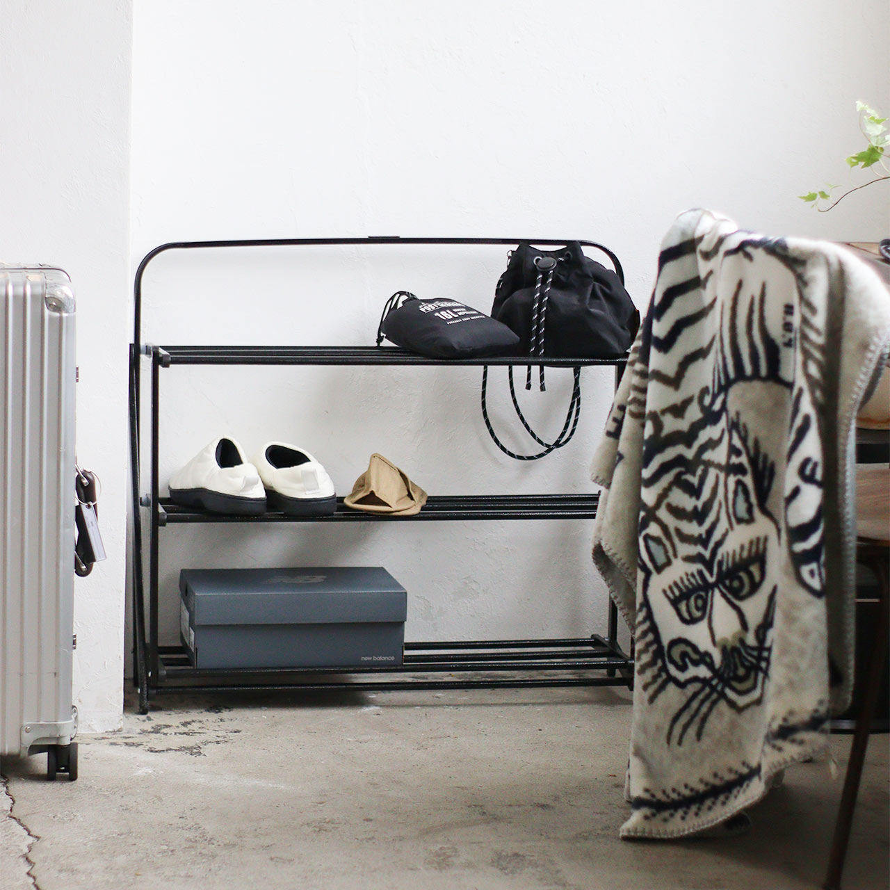 FOLDABLE SHOES RACK HAMMERTONE BK / フォルダブルシューズラック