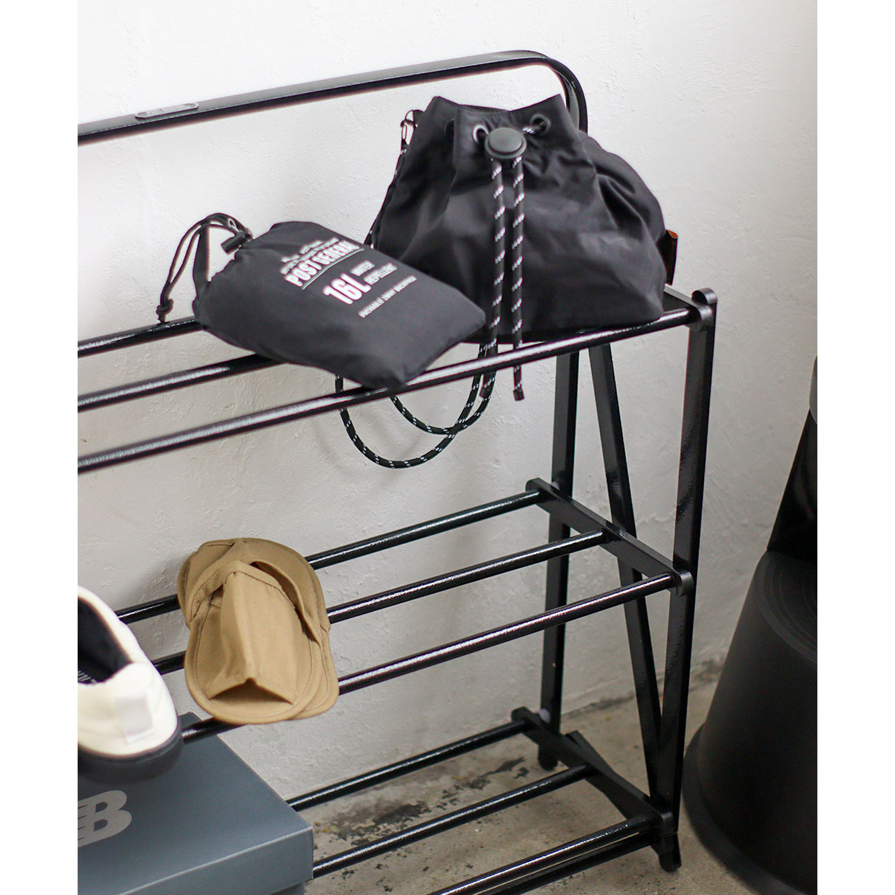 FOLDABLE SHOES RACK HAMMERTONE BK / フォルダブルシューズラック