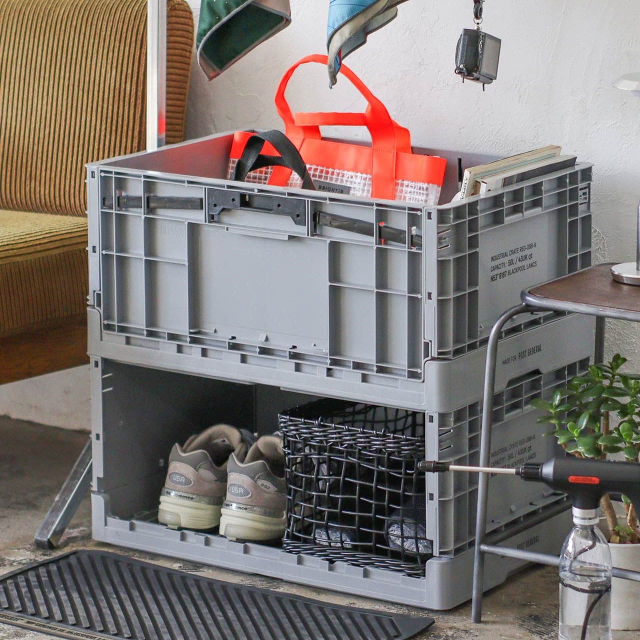 INDUSTRIAL FOLDABLE CRATE / インダストリアル フォルダブルクレート