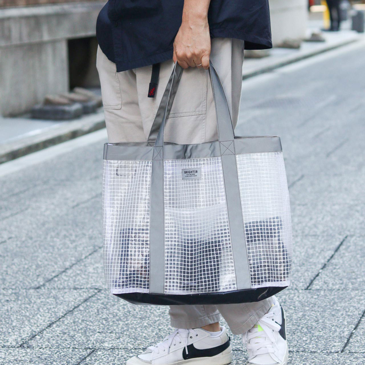 TC TOTE BRIGHTER L / ティーシートート ブライター L - BLACK