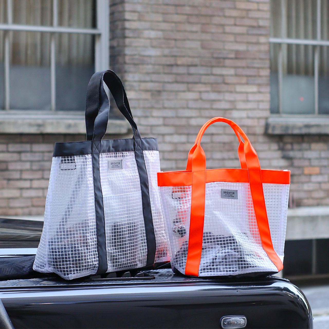 TC TOTE BRIGHTER L / ティーシートート ブライター L - BLACK