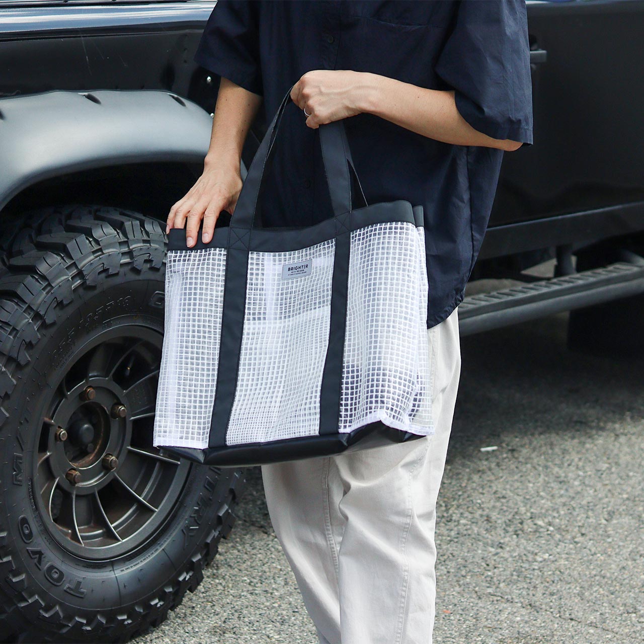 TC TOTE BRIGHTER L / ティーシートート ブライター L - GREY