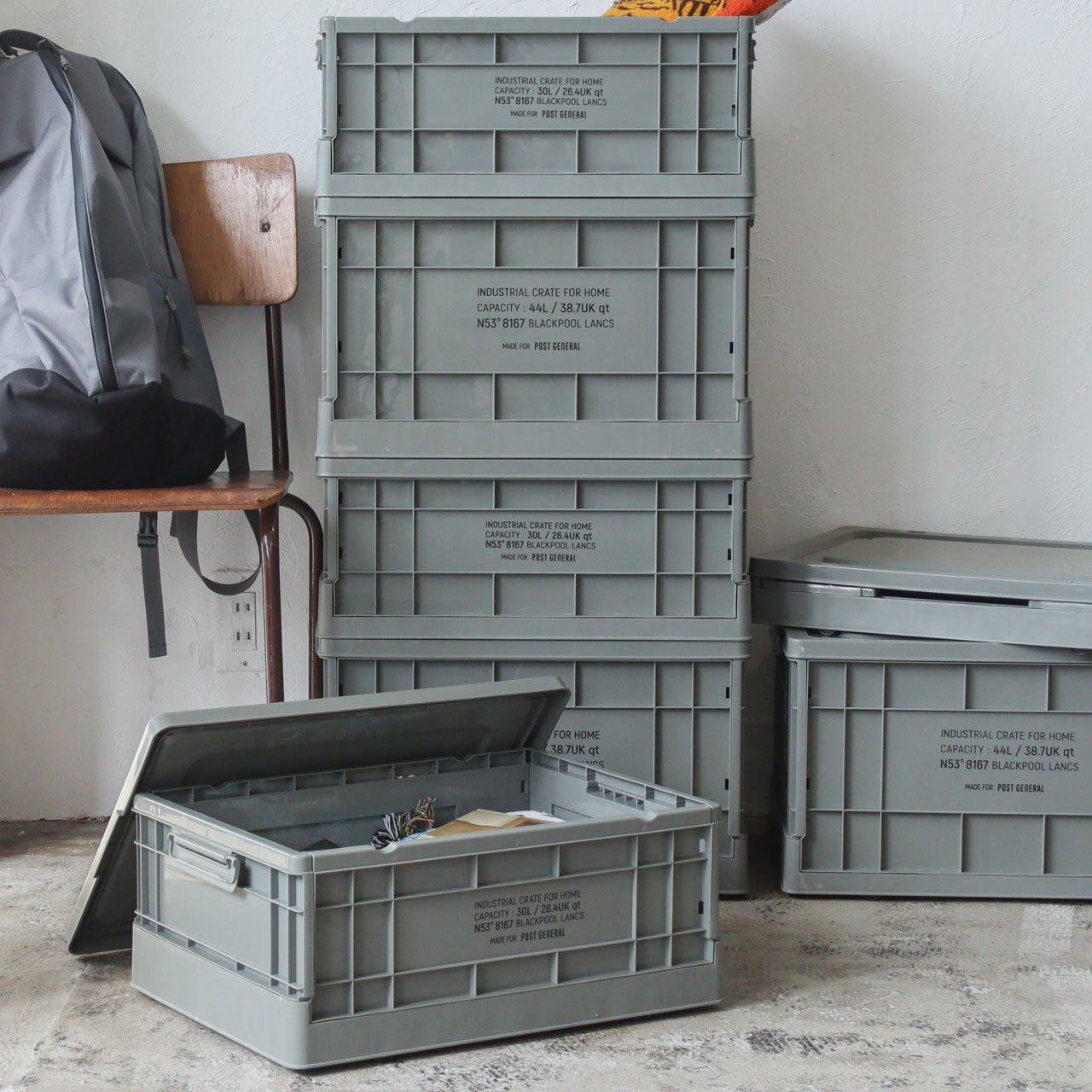 INDUSTRIAL FOLDABLE CRATE HOME / インダストリアル フォルダブルク