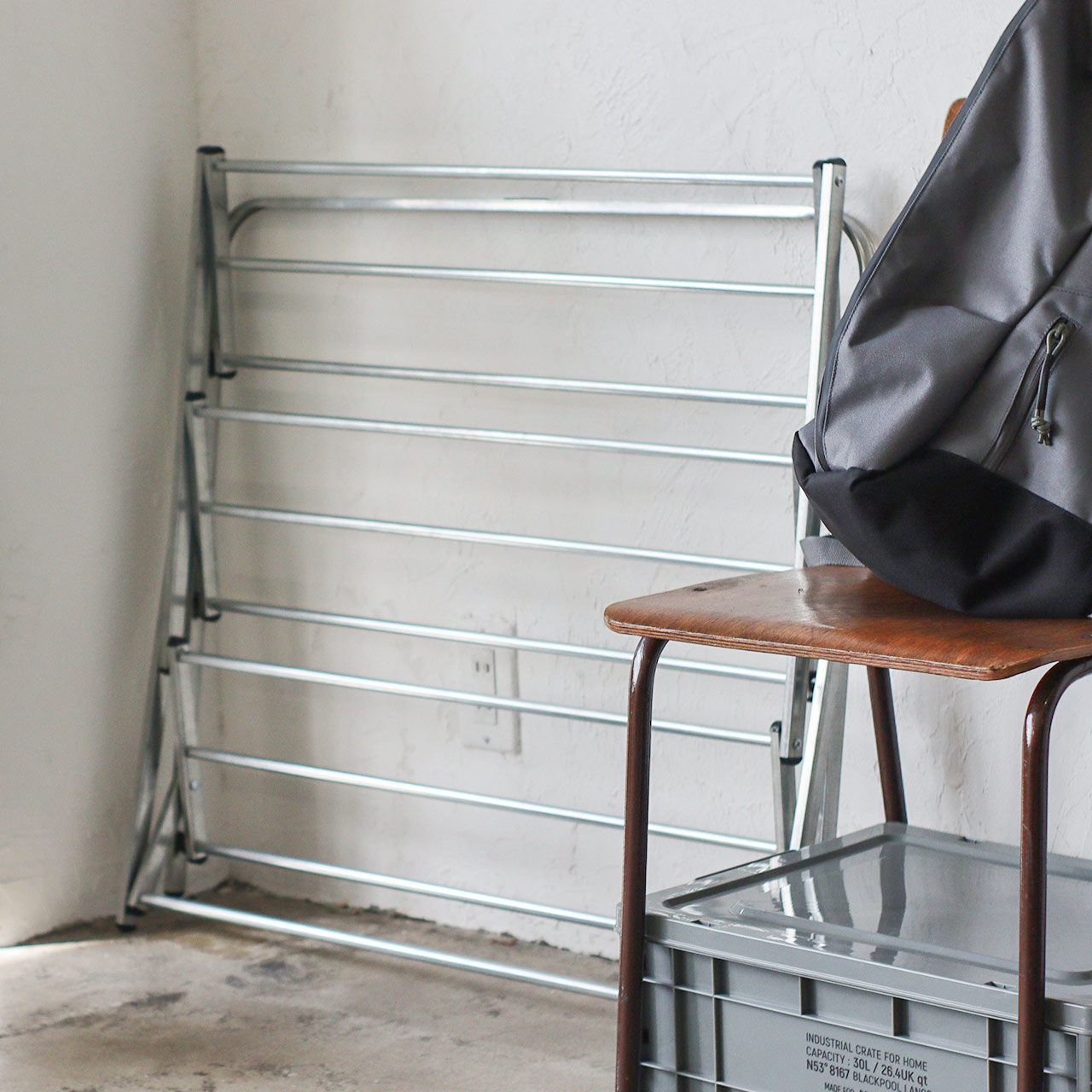 FOLDABLE SHOES RACK / フォルダブルシューズラック - ZINC【982550007