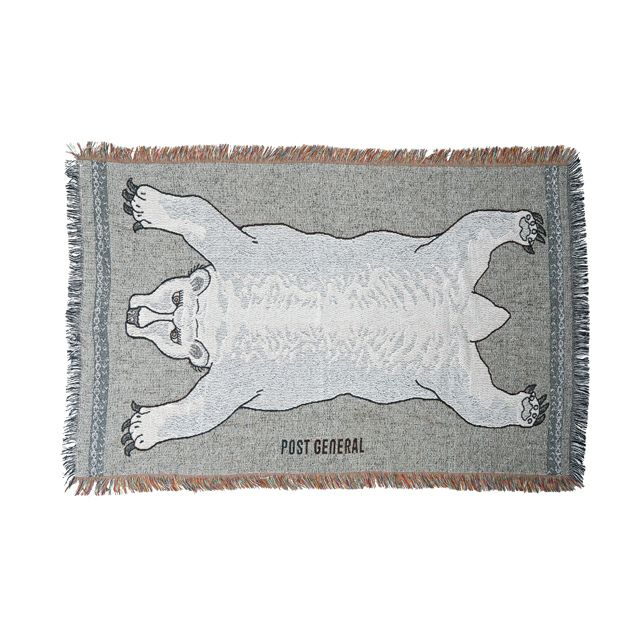 FLANNEL FLEECE BLANKET / フランネル フリースブランケット - WHITE