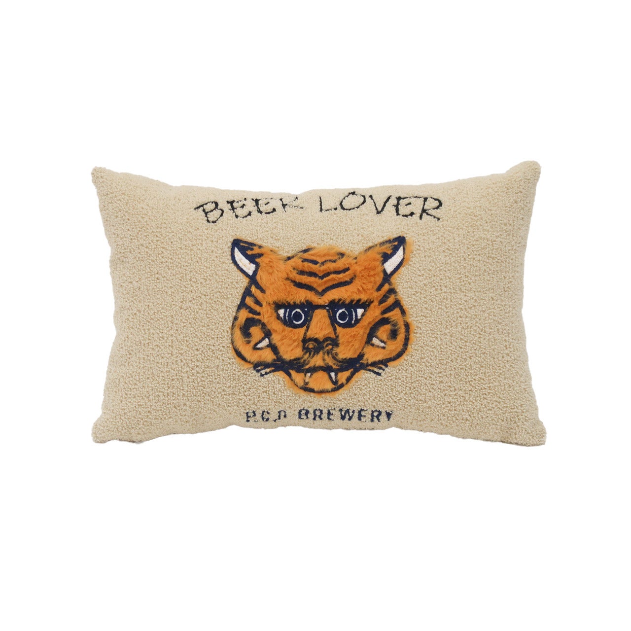 BEER LOVER RECT CUSHION / ビアーラバー レクトクッション - BEIGE